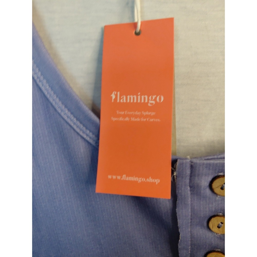 NWT Flamingals Womens Purple Ombre Snap Front Tank Top Sleeveless Shirt Size M - Picture 5 of 6